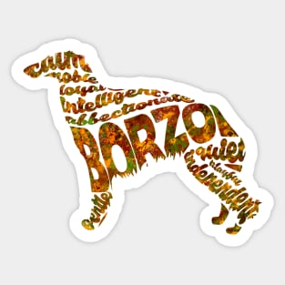 Borzoi Sticker